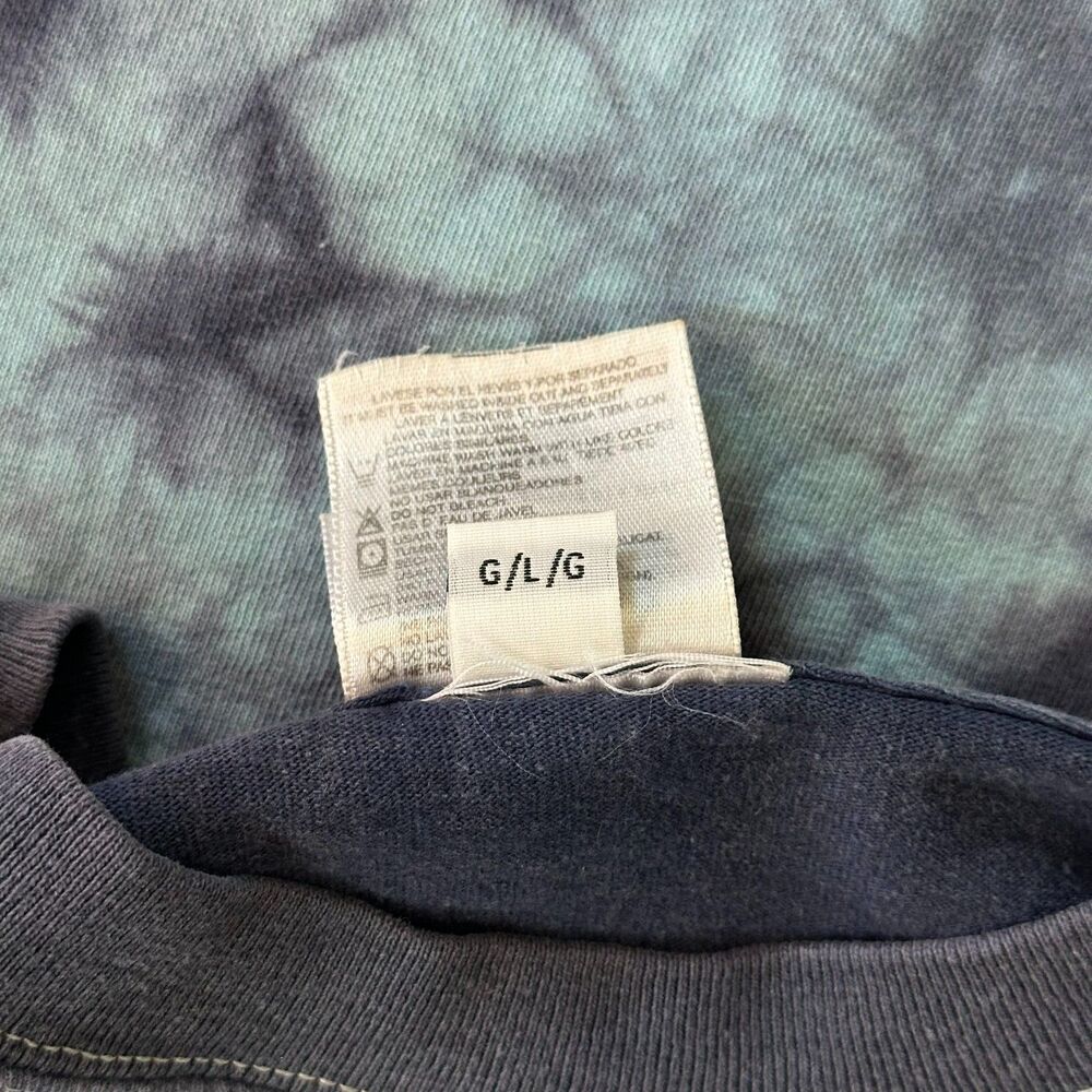 Vtg Cabo Mexico Blue Tie Dye T-Shirt Ocean Fish Blue Pez Globo Tag Mens Sz Large - Picture 6 of 7